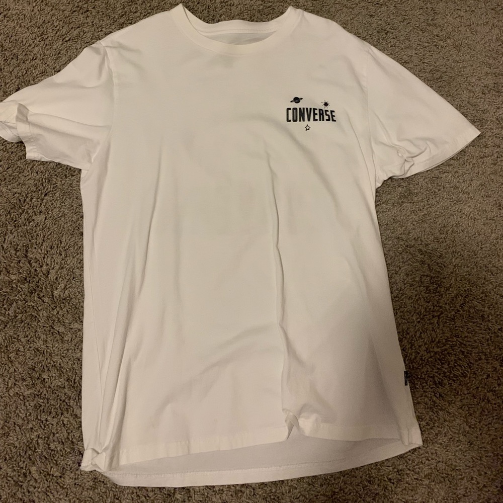 White large converse T-shirt